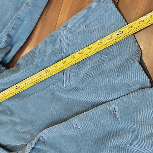 LL Bean Blue Corduroy Blazer with Notched Lapels - Picture 11 of 14